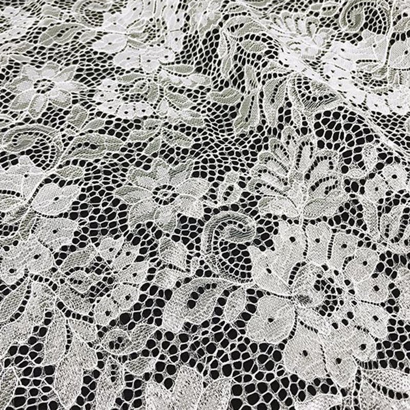 Floral Nylon Warp Knit Lace Fabric for Women's Wear Wholesale Supplier 5